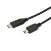 StarTech.com USB-C auf Mini USB Kabel - St / St - 2m - USB 2.0 - USB C zu USB Mini - USB Typ C auf Mini USB - USB-Kabel - 24 pin USB-C (M) zu Mini-USB, Typ B (M) - Thunderbolt 3 / USB 2.0 - 2 m - Schwarz