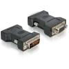 Delock - VGA-Adapter - DVI-I (M) zu HD-15 (VGA) (W) - Daumenschrauben - für P / N: 95253