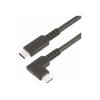 StarTech.com 1 m USB-C Kabel Gewinkelt, USB C auf USB C Kabel, 4K, 100W - USB-Kabel - 24 pin USB-C (M) gerade zu 24 pin USB-C (M) rechtwinklig - USB 3.2 Gen 2 - 1 m - Passiv, Support von 4K 60 Hz, robust - Schwarz