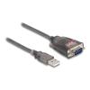 Delock - Netzwerkadapter - USB - RS-232 - Schwarz, durchsichtig