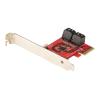 StarTech.com PCIe SATA Controller Karte - 4 Port SATA 3 Erweiterungskarte / Kontroller - 6Gbit / s - Full / Low-Profile Blende - PCI Express Festplatten / SSD kontroller / Adapter (4P6G-PCIE-SATA-CARD) - Speicher-Controller - SATA 6Gb / s - Low-Profile -