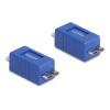 Delock - Gender Changer USB - Micro-USB Typ B (M) zu Micro-USB Typ B (M) - up to 5 Gbps data transfer rate - Blau