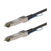 Startech 0,5m QSFP+ Direktverbindungskabel - MSA konform - 40G QSFP+ Kabel - Passives Twinax Kabel - QSFP Kabel - 40GBase Direktanschlusskabel - QSFP+ eingerastet zu QSFP+ eingerastet - 50 cm - twinaxial - SFF-8436 - passiv - Schwarz