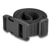Delock - Gurt für Gepäck - einstellbar, 1,5 m - Schwarz (Packung mit 2)