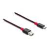 Delock Easy - USB-Kabel - USB (M) umkehrbar zu USB-C (M) - USB 2.0 - 2 m - Schwarz