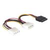 Kabel Power SATA HDD > 2x 4pin Stecker / Buchse