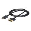 StarTech DisplayPort to DVI Cable - 6ft / 2m - 1920 x 1200 - M / M  DP to DVI Adapter Cable  Passive DisplayPort Monitor Cable (DP2DVI2MM6) - Adapterkabel - DVI-D (M) zu DisplayPort (M) - 1.8 m - Schwarz