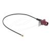 Delock - Antennenkabel - FAKRA D-Anschluss (S) zu MHF (S) - 20 cm - 1.13 mm - Koax