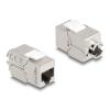 Delock Keystone Modul RJ45 Buchse zu LSA Cat.6A Slim werkzeugfrei