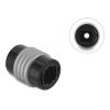 Delock - Digital-Audio-Koppler (optisch) - TOSLINK weiblich zu TOSLINK weiblich - Schwarz, Silber