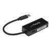 Startech USB 3.0 SuperSpeed auf Gigabit Ethernet Lan Adapter mit USB Port - 10 / 100 / 1000 RJ45 NIC Netzwerkadapter - St / Bu - Schwarz - Netzwerkadapter - USB 3.0 - Gigabit Ethernet - Schwarz - für P / N: TB33A1C