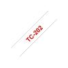 Brother - Weiß, Rot - Rolle (1,2 cm x 7,7 m) 1 Stck. Druckerband - für P-Touch PT-15, PT-20, PT-2000, PT-3000, PT-500, PT-5000, PT-6, PT-8, PT-8E