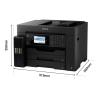 Epson EcoTank ET-16655 - Multifunktionsdrucker - Farbe - Tintenstrahl - ITS - A3 (Medien) - bis zu 25 Seiten / Min. (Drucken) - 550 Blatt - 33.6 Kbps - USB, LAN, Wi-Fi, USB-Host - Schwarz