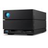 LaCie 2big Dock STLG48000400 - Festplatten-Array - 48 TB - 2 Schächte (SATA-600) - HDD 24 TB x 2 - Thunderbolt 4, USB 3.2 Gen 2 (extern) - mit 5 Jahre Servicevertrag für Datenwiederherstellung