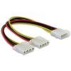 Delock - Netz-Splitter - interne Stromversorgung, 4-polig (M) zu interne Stromversorgung, 4-polig (W) - 11 cm