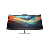 HP 740pm - Series 7 Pro - LED-Monitor - gebogen - 101.6 cm (40") (39.7" sichtbar) - 5120 x 2160 WUHD @ 60 Hz - IPS - 300 cd / m² - 1000:1 - 5 ms - 2xThunderbolt 3, HDMI, DisplayPort - Lautsprecher - Schwarz, Silber