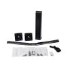 Ergotron WorkFit Universal - Kit für zwei Monitore - Schwarz