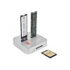 Delock - SSD-Dockingstation Schächte: 2 - M.2 - M.2 NVMe Card - USB 3.2 (Gen 2) - Silber