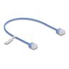 Delock RJ45 Netzwerkkabel Cat.6 UTP Ultra Slim 0,3 m blau mit kurzen Steckern