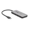 Eaton Tripp Lite series 4-Port USB-C Hub, USB 3.2 Gen 2 (10 Gbps), 4x USB-C Ports, 100W PD Charging, Thunderbolt 3 Compatible, Gray - Hub - 4 x USB-C 3.2 Gen 2 - Desktop - für P / N: U280-W01-100C1G, U420-05M-G2, U436-01M, U436-03M, U436-05M