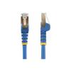 StarTech.com 6ASPAT10MBL Patchkabel CAT6a  (10 m, blau, RJ45-Snagless-Steckverbinder, CAT6a-STP-Kabel, Kupferdraht, Netzwerkkabel) - Patch-Kabel - RJ-45 (M) zu RJ-45 (M) - 10 m - STP - CAT 6a - geformt, ohne Haken - Blau