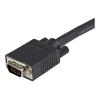StarTech.com 3m VGA Monitorkabel - Koaxial HD15 Video Kabel - St / St - VGA-Kabel - HD-15 (VGA) (M) zu HD-15 (VGA) (M) - 3 m - geformt, Daumenschrauben - Schwarz