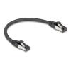 Delock RJ45 Netzwerkkabel Cat.8.1 S / FTP 0,25 m bis 40 Gbps schwarz