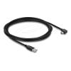 Delock - USB-Kabel - USB (M) zu Mini-USB, Typ B (M) gewinkelt - 2 m - bis zu 480 Mbps Datenübertragungsrate - Schwarz