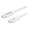 StarTech 3.3ft (1m) Thunderbolt 3 Cable, 20Gbps, 100W PD, 4K Video, Thunderbolt-Certified, Compatible w / TB4 / USB 3.2 / DisplayPort - Thunderbolt-Kabel - USB-C (M) zu USB-C (M) - USB 3.1 Gen 2 / Thunderbolt 3 / DisplayPort 1.2 - 1 m - 4K Unterstützung -