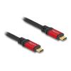Delock - USB-Kabel - USB-C (M) zu USB-C (M) - USB 3.1 - 20 V - 5 A - 2 m - USB-Stromversorgung (100 W), Power Delivery 3.0 Unterstützung, up to 5 Gbps data transfer rate, E-marker - Schwarz, Rot