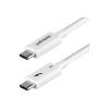 StarTech.com - Thunderbolt-Kabel - Thunderbolt 5 (M) zu Thunderbolt 5 (M) - USB4 / Thunderbolt 3 / Thunderbolt 4 / Thunderbolt 5 / DisplayPort 2.1 - 50 cm - 4K Unterstützung, 8K Unterstützung, passiv, USB Power Delivery (240W) - weiß