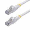 StarTech.com 10m White CAT8 Ethernet Cable, Snagless, S / FTP, 25G / 40G - Patch-Kabel - RJ-45 (M) zu RJ-45 (M) - 10 m - 5.6 mm - S / FTP - CAT 5 / 5e / 6/6a / 8 - IEEE 802.3bt / IEEE 802.3ba - ohne Haken, halogenfrei - weiß
