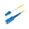 StarTech.com 5m (16.4ft) LC to SC (UPC) OS2 Single Mode Fiber Cable - Patch-Kabel - LC / UPC Einzelmodus (M) zu SC / UPC Einzelmodus (M) - 5 m - 5 m - 2 mm - Glasfaser - Simplex - 9 / 125 Mikrometer - OS1 / OS2 - halogenfrei, Passiv, bi-direktional - Gelb