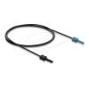 Delock - Netzwerkkabel - HFBR 4531Z (M) zu HFBR 4533Z (M) - 1 m - 2.2 mm - Glasfaser - Simplex - Schwarz