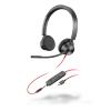 Poly Blackwire 3325 - Blackwire 3300 series - Headset - On-Ear - kabelgebunden - aktive Rauschunterdrückung - 3,5 mm Stecker, USB-C - Schwarz - Zertifiziert für Microsoft Teams