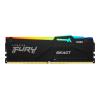 Kingston FURY Beast RGB - DDR5 - Kit - 32 GB: 2 x 16 GB - DIMM 288-PIN - 6400 MHz / PC5-51200 - CL32 - 1.4 V - ungepuffert - on-die ECC - Schwarz