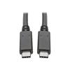 Eaton Tripp Lite Series USB-C Cable (M / M) - USB 3.2, Gen 1 (5 Gbps), Thunderbolt 3 Compatible, 6 ft. (1.83 m) - USB-Kabel - USB-C (M) zu USB-C (M) - USB 3.1 Gen 1 / Thunderbolt 3 - 1.83 m - Schwarz