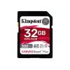 Kingston Canvas React Plus - Flash-Speicherkarte - 32 GB - Video Class V90 / UHS-II U3 / Class10 - SDXC UHS-II