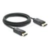 Delock Koaxiales DisplayPort Kabel 8K 60 Hz mit Geflechtmantel 1 m