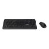 Targus - Tastatur-und-Maus-Set - Kombination - full size - kabellos - 2.4 GHz - AZERTY - Französisch - Schwarz