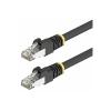 Startech - Patch-Kabel - RJ-45 (M) zu RJ-45 (M) - 15 m - 7.2 mm - S / FTP - CAT 5 / 5e / 6/6a - IEEE 802.3bt - im Freien, ohne Haken, UV-Schutz - Schwarz