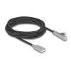 Delock - USB-Kabel - USB (M) zu USB-C (M) gewinkelt - USB 2.0 - 20 V - 3 A - 3 m - Schnellladung - Schwarz / Silber
