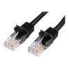 StarTech.com 1m Cat5e RJ45 UTP Netzwerkkabel Snagless - Cat 5e Patchkabel - Schwarz - Stecker / Stecker - Patch-Kabel - RJ-45 (M) zu RJ-45 (M) - 1 m - UTP - CAT 5e - ohne Haken - Schwarz