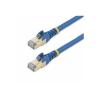 StarTech.com 1,5m CAT6a Kabel - Blau - Patchkabel - STP- Snagless-RJ45 - Patch-Kabel - RJ-45 (M) zu RJ-45 (M) - 1.5 m - STP - CAT 6a - geformt, ohne Haken - Blau