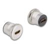 Delock HDMI Einbaubuchse 8K 60 Hz Aluminium