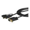 StarTech.com 1,8m aktives HDMI auf VGA Konverter Kabel - HDMI zu VGA Adapter 180cm - Schwarz - 1920x1200 / 1080p - Adapterkabel - HDMI, Mikro-USB Typ B (nur Strom) zu HD-15 (VGA) männlich - 2 m - Schwarz - aktiv, 1920 x 1200 (WUXGA) Unterstützung - f