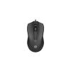HP 105 - Maus - rechts- und linkshändig - optisch - 3 Tasten - kabelgebunden - USB-A - Schwarz - Smart Buy