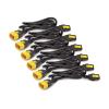 APC - Stromkabel - power IEC 60320 C13 zu IEC 60320 C14 - 10 A - Schwarz - Nordamerika - für P / N: SCL500RMI1U, SCL500RMI1UC, SCL500RMI1UNC, SMTL1500RMI3UC, SMTL750RMI2UC, SRT1500RMXLI