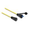 Delock - Netzwerkkabel - LC Multi-Mode (M) wasserdicht zu LC Multi-Mode (M) wasserdicht - 1 m - 7.5 mm - Glasfaser - Duplex - 9 / 125 Mikrometer - Schutzkappe - Gelb
