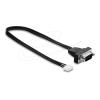 Delock - Kabel seriell - DB-9 (M) zu JST-XH (W) - 25 cm - Schwarz